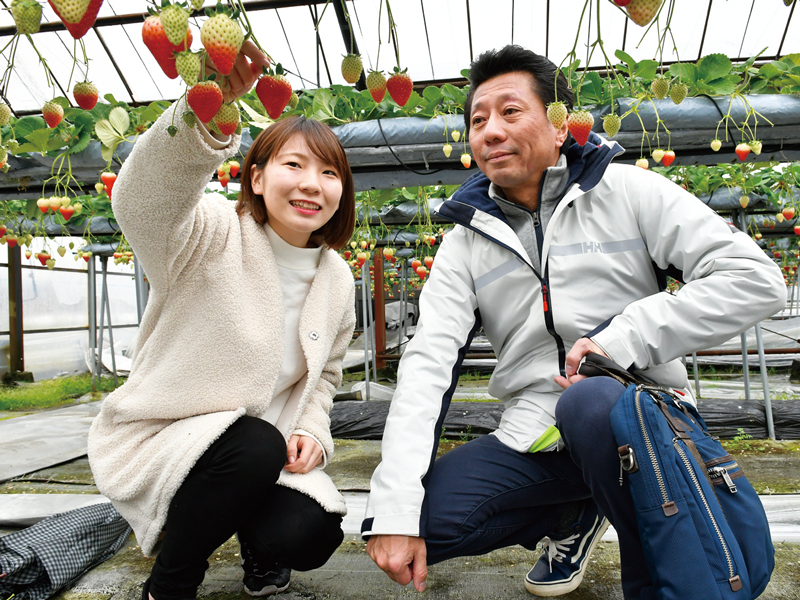 企業の方に試食していただきました