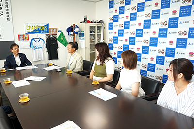 2018/07/18 門淡路市長を表敬訪問 Nプロジェクトの学生