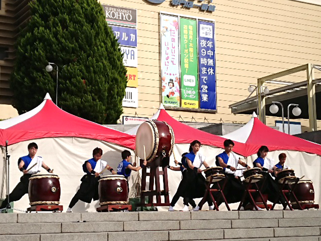 和太鼓部・吹奏楽団の外部演奏