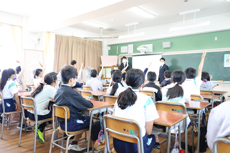 神戸市立神出小学校を訪問