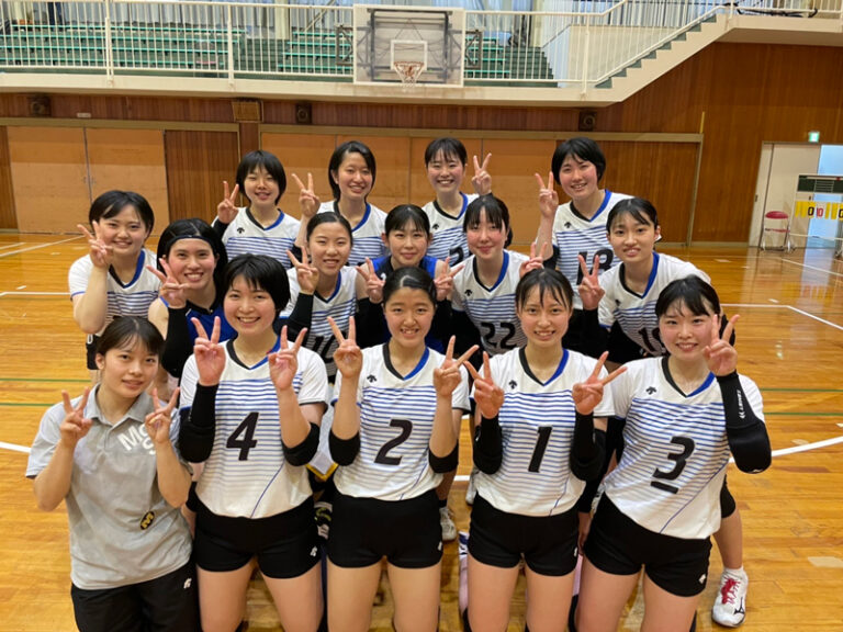 女子バレーボール部が3部優勝！2022年度 関西 大学バレーボール連盟女子春季リーグのサムネイル