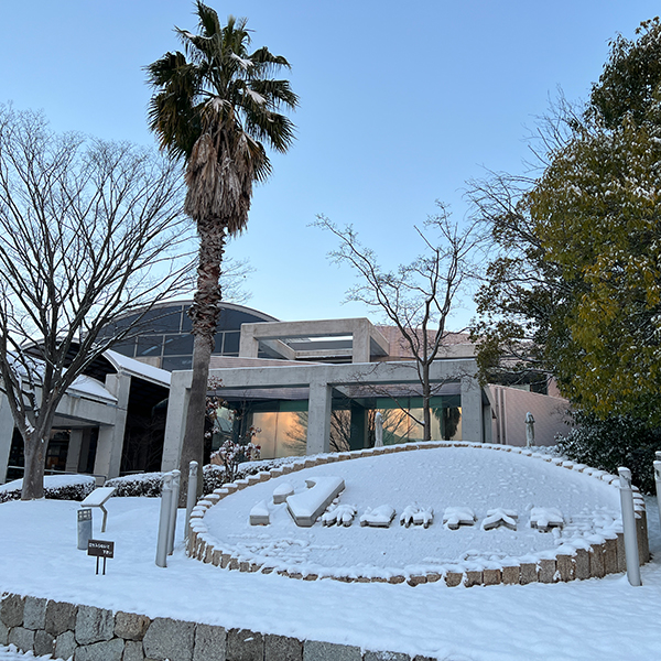 流通科学大学 雪景色