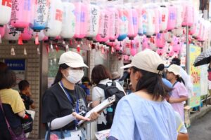 行事継承と地域活性化を考える。『社会調査演習Ⅰ』で神戸市の地蔵盆・地蔵祭を調査