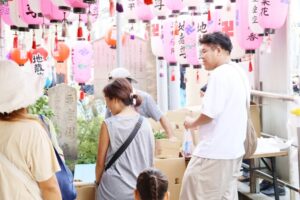 行事継承と地域活性化をテーマに、『社会調査演習Ⅰ』で神戸市西部の地蔵盆・地蔵祭を調査