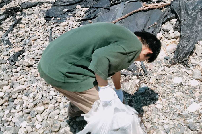家島の魅力を探して、島を歩く。学生が取り組む清掃活動と『ゴザリング』のサムネイル